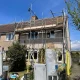 Scaffolding On House For Solar Panel Installation Projects