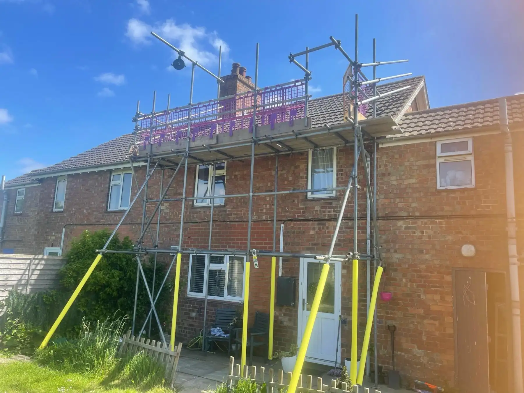 Scaffolding For Solar Panel Installation In Yorkshire