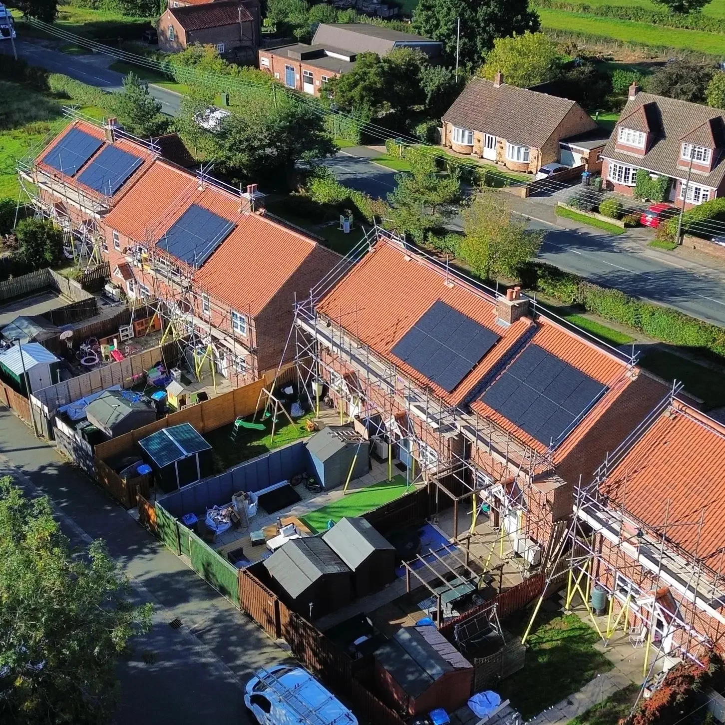 Scaffolding for Solar Panels in Yorkshire by Working Platform Portrait