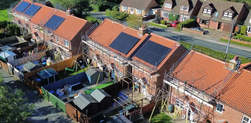 Scaffolding For Solar Panel Installation in Yorkshire & the North