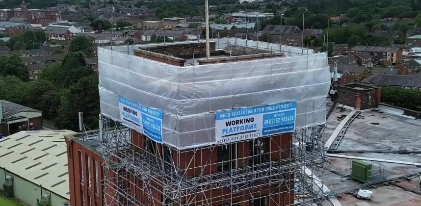 Truss Out Hanger Scaffolding For Trade in Northern England