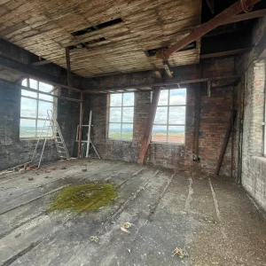 Osborne Mill Internal Scaffolding For Roof Repair in Commercial Mill Offices