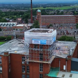 Osborne Mill Truss Out Scaffolding