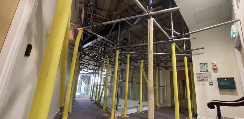 Emergency Internal Birdcage Scaffolding in Yorkshire For The NHS