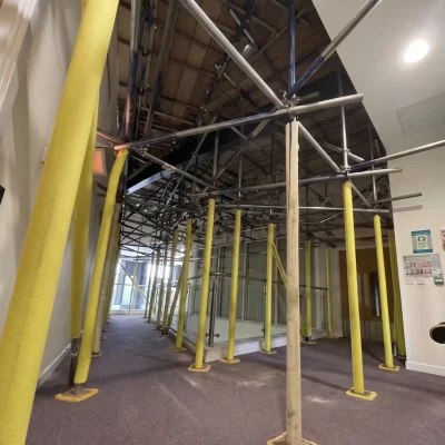 Emergency Internal Birdcage Scaffolding in Yorkshire For The NHS