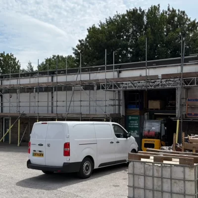 Commercial Building Repairs Scaffolding