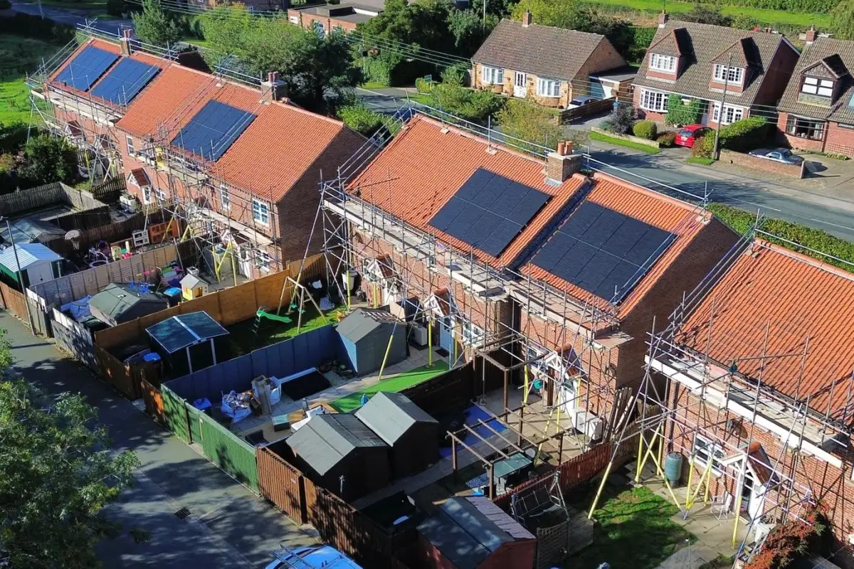 Scaffolding for Solar Panel Installation Works in Yorkshire by Working Platform
