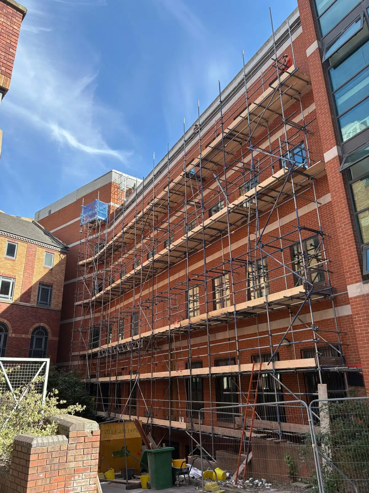 Independent Scaffolding in York for a Commercial Building Repair installed by Working Platforms in North Yorkshire